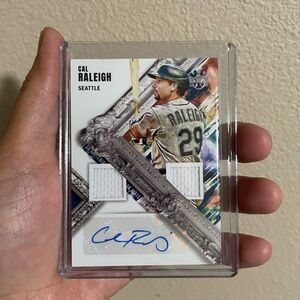 2022 Panini DK Material Signatures Cal Raleigh #DMS-CR (AU, MEM, RC) Auto